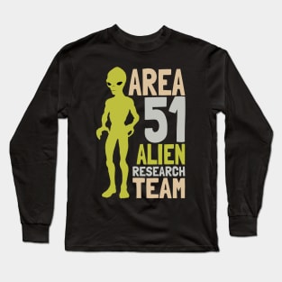 Vintage Alien Research Cryptid Team Long Sleeve T-Shirt